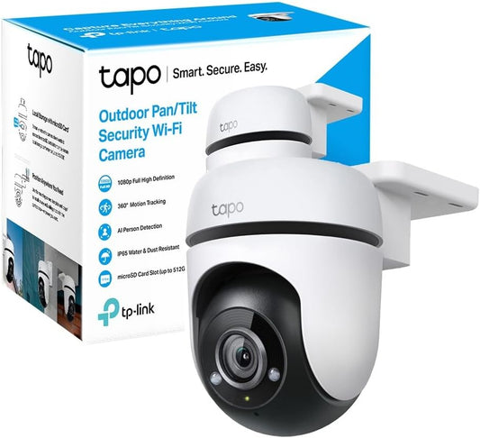 TP-Link Tapo C500 - Cámara Vigilancia Wi-FI Exterior 360º , Resolución 1080p, Detección Movimiento, Visión Nocturna hasta 30m, Audio Bi-direccional, Sirena, Compatible Alexa y Google