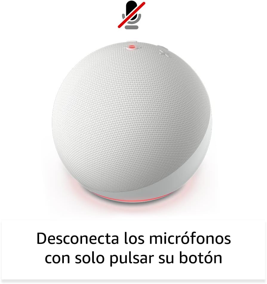 Echo Dot (Última generación) | Altavoz inteligente wifi y Bluetooth con Alexa, con sonido más potente y de mayor amplitud | Blanco