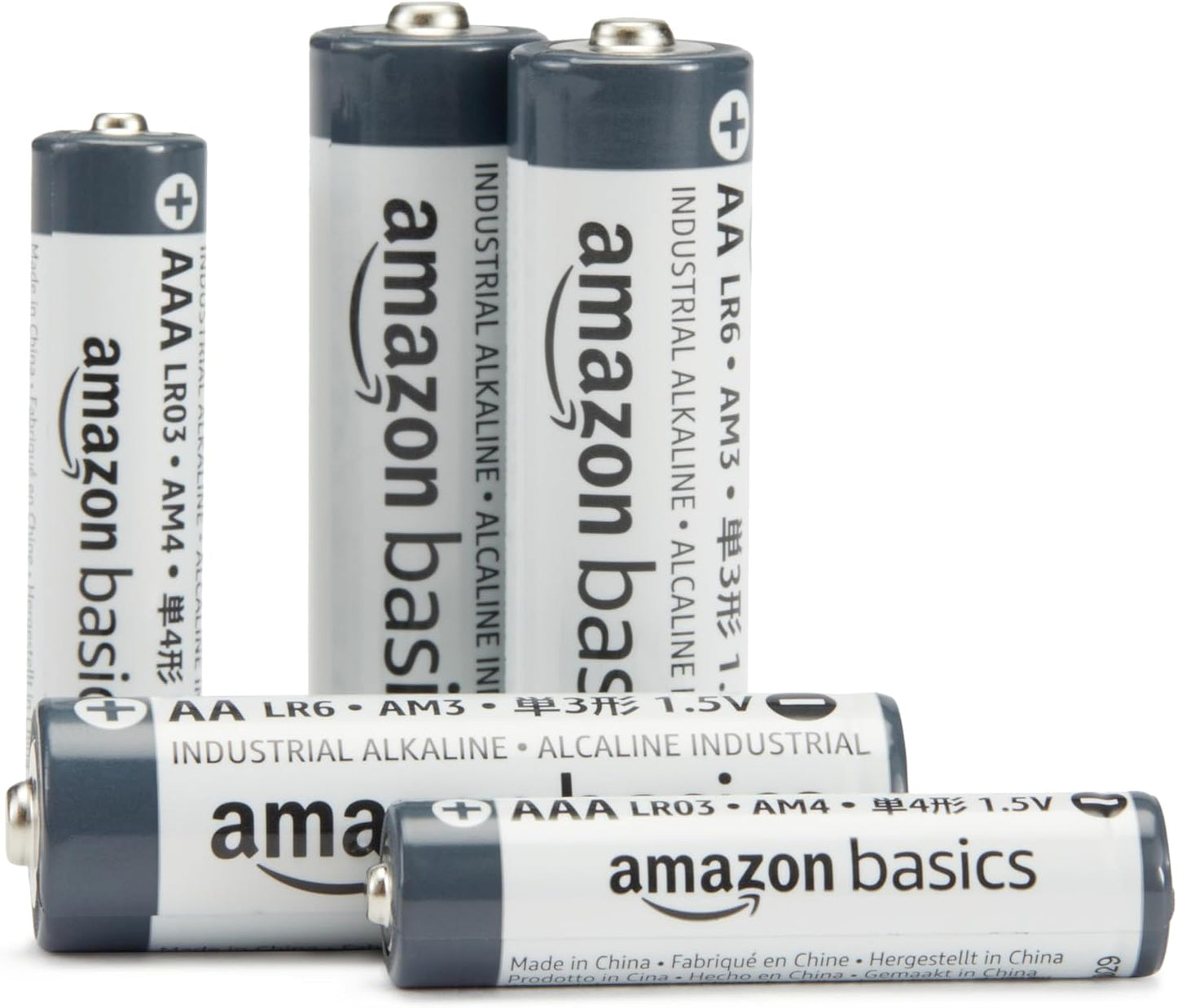 Amazon Basics - Pilas alcalinas AA de uso industrial (40 unidades)