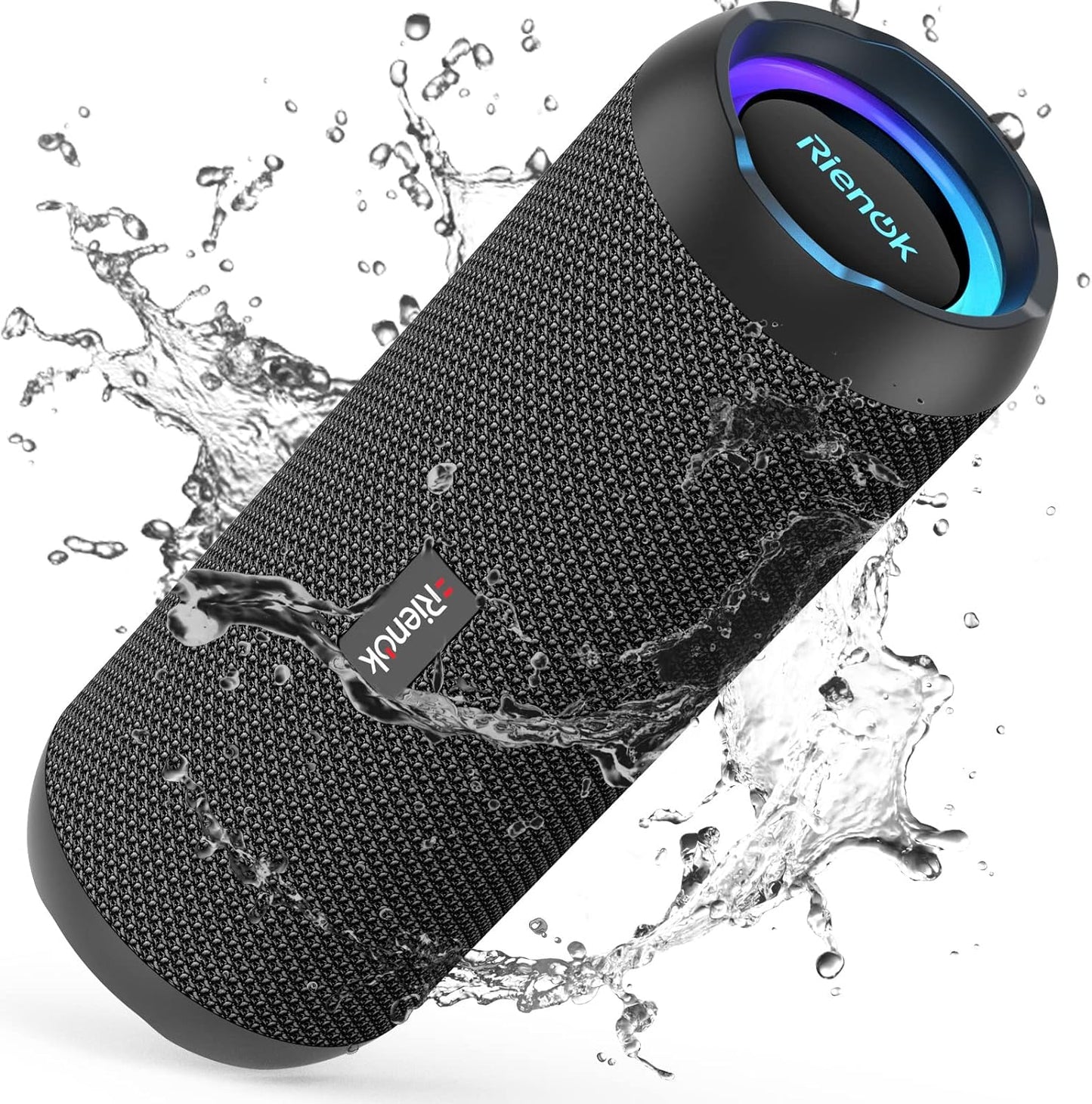 Altavoz Bluetooth 5.3 Portátil Impermeable IPX7 con Bass y Sonido Estéreo